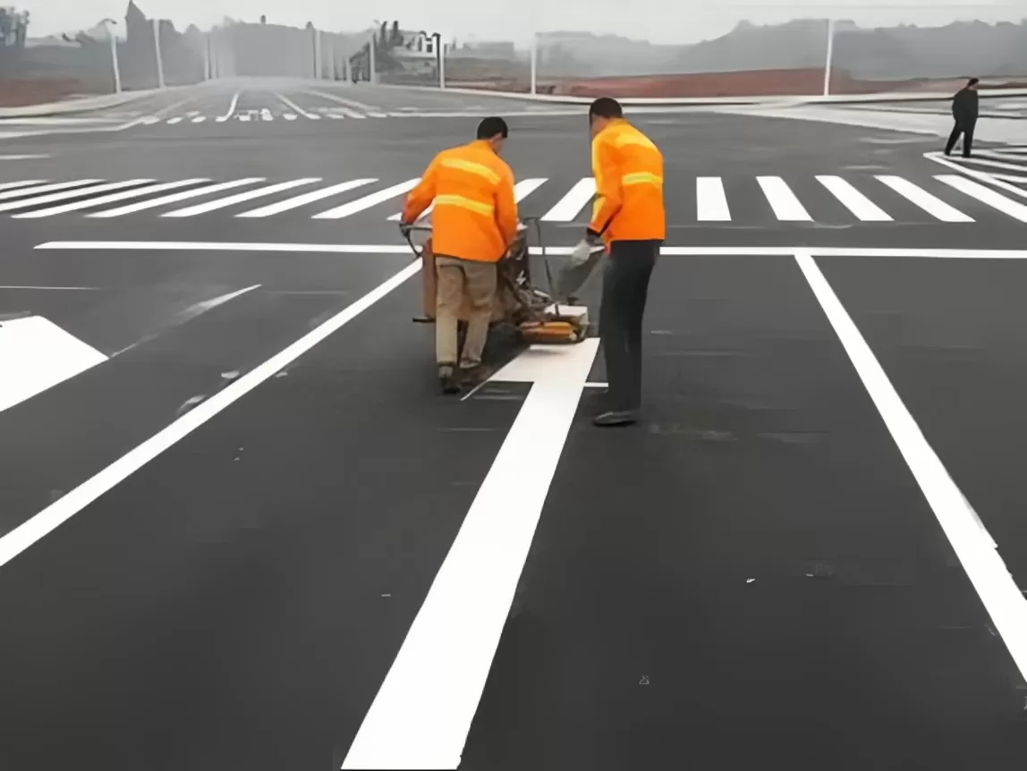 道路划线施工